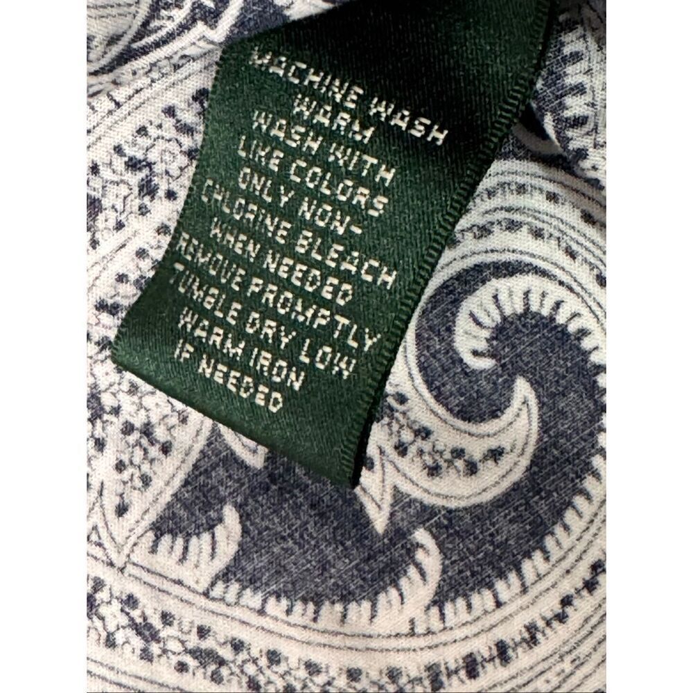 Lauren Ralph Lauren Womens Paisley Blouse, Size M - Picture 6 of 9